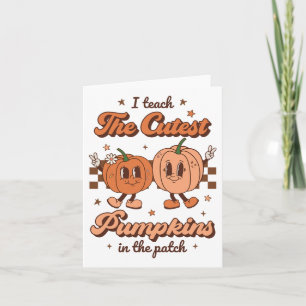 I Teach The Cutest Pumpkins In the Patch Retro Tea Karte