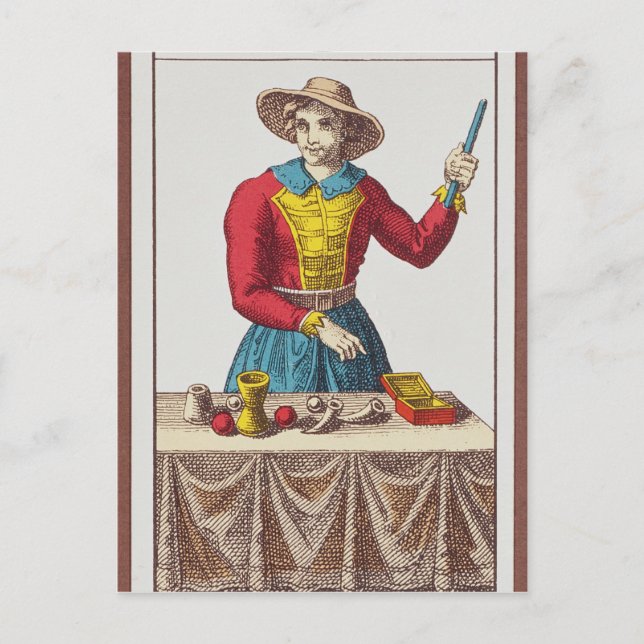 I The Magician, sieben Tarot-Karten Postkarte (Vorderseite)