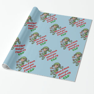 I Touch mein Elf-WeihnachtsSpaß-Verpackungs-Papie Geschenkpapier