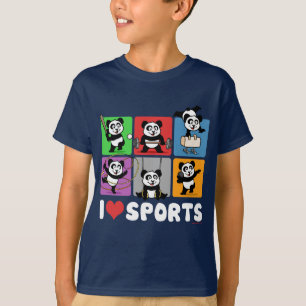 I trägt Liebe Pandas zur Schau T-Shirt
