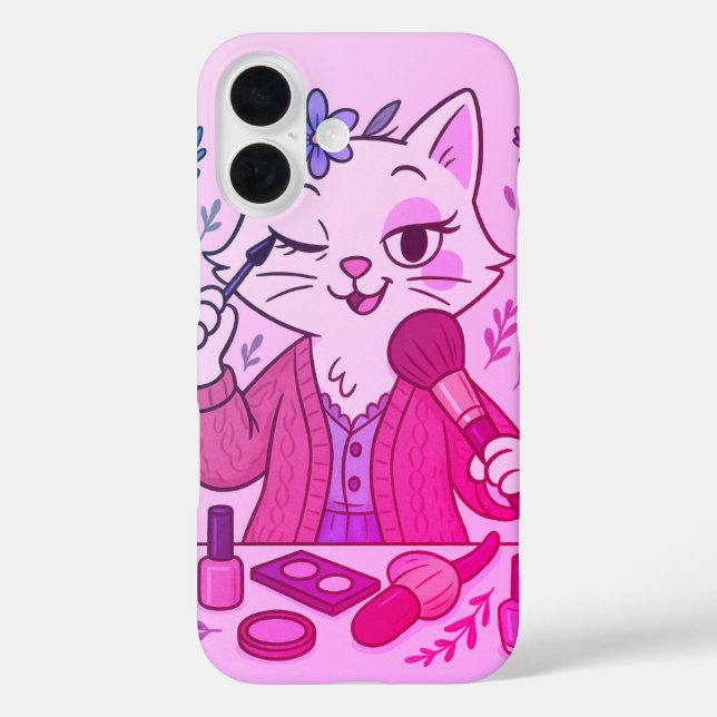 I tried - Meow edition iPhone 16 Hülle (Rückseite)