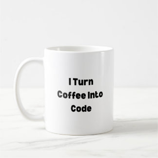 I Turn Coffee Into Code Mug – Funny Programmer Gif Kaffeetasse
