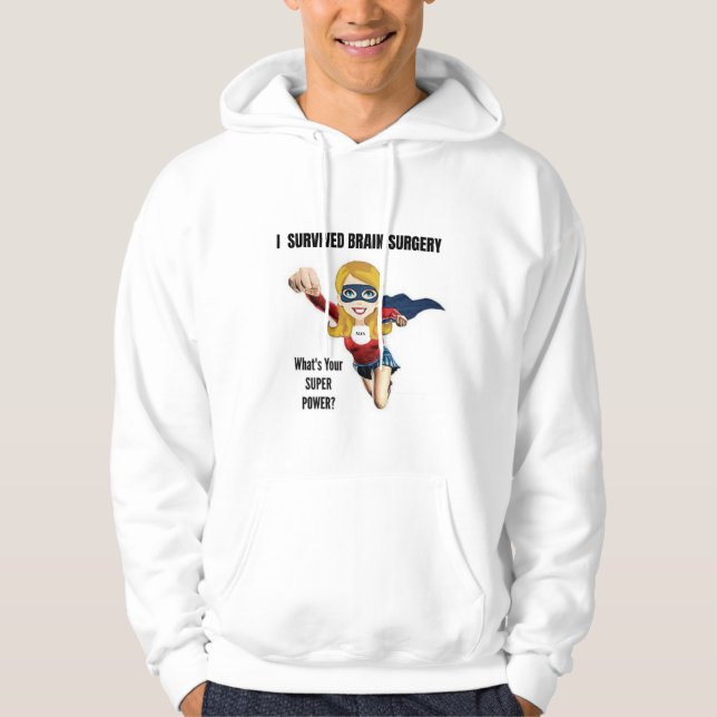 I ÜBERLEBTE OPERATION DES GEHIRNS (Personalisiert) Hoodie (Vorderseite)