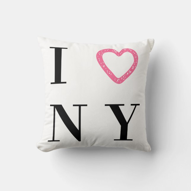 I umschaltbares Kissen der Liebe NY - schwarz, (Vorderseite)