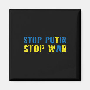 I unterstütze die Ukraine Stoppt Putin Krieg beend Magnet