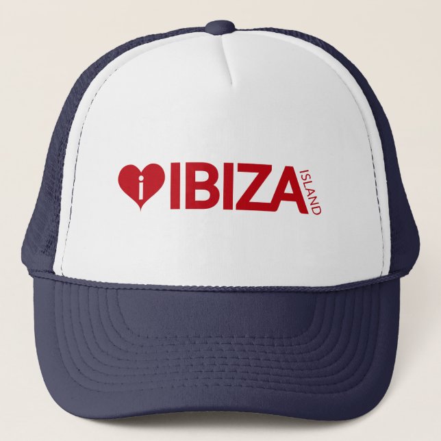 I ursprüngliche authentische Andenken Liebe Ibiza Truckerkappe (Vorderseite)