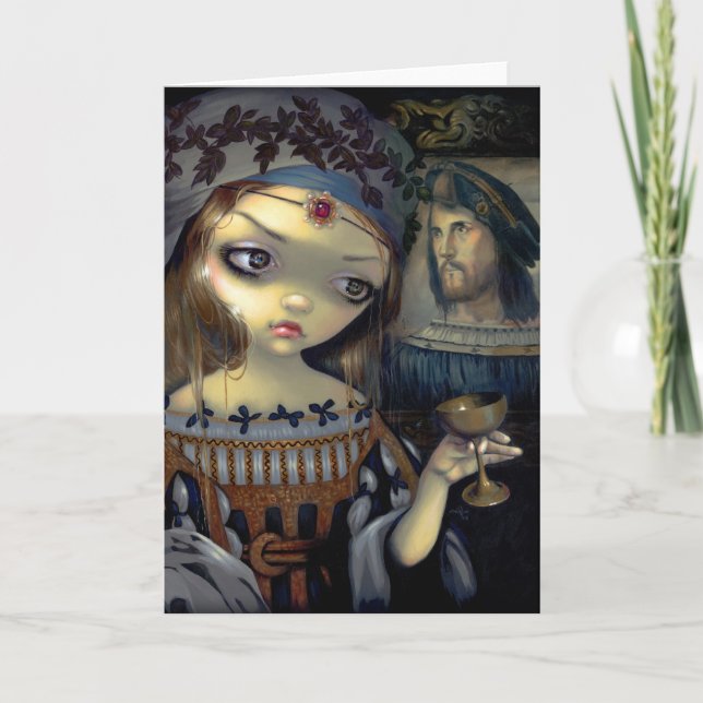 "I Vampiri: Lucrezia Borgia" Grußkarte Karte (Vorderseite)