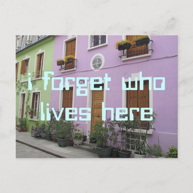i vergessen postkarte (Vorderseite)