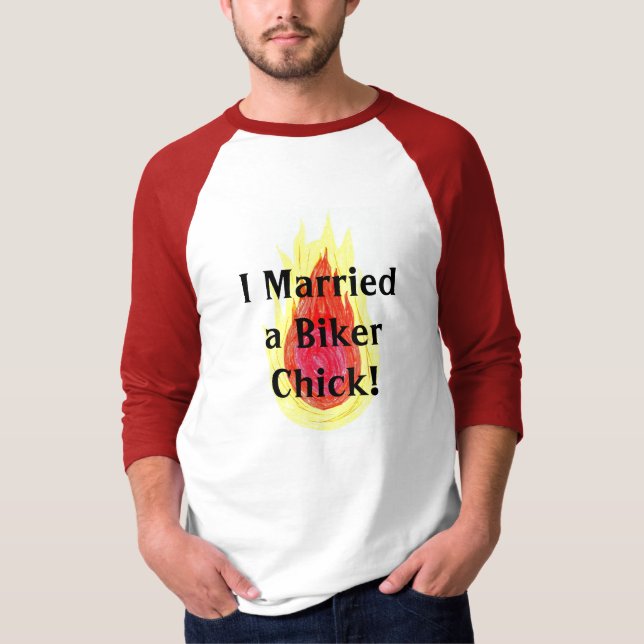 I verheiratet ein Radfahrer-Küken! T-Shirt (Vorderseite)