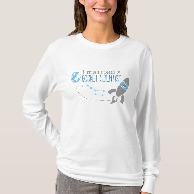 I verheiratet ein Rocket-Wissenschaftler-T - Shirt (Vorderseite)