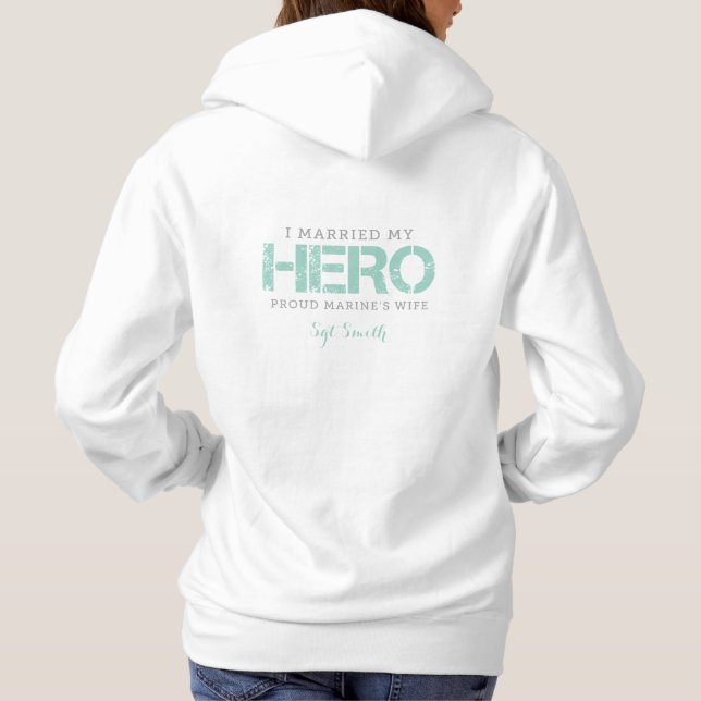 I verheiratet mein Held - die Ehefrau des Hoodie (Rückseite)