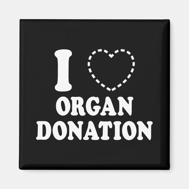 I {VERMISSTES HERZ} ORGANSPENDE MAGNET (Vorne)
