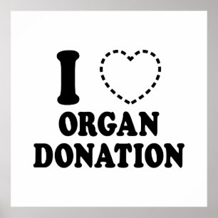 I {VERMISSTES HERZ} ORGANSPENDE POSTER