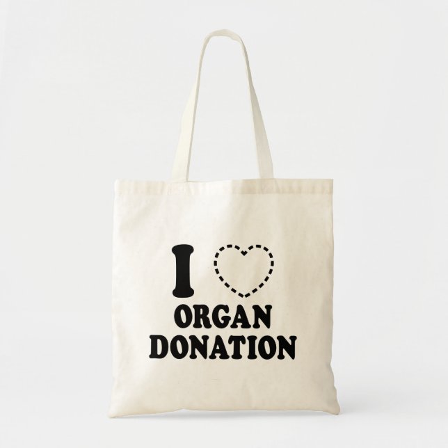 I {VERMISSTES HERZ} ORGANSPENDE TRAGETASCHE (Vorne)