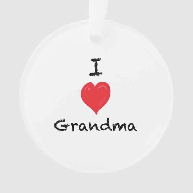 I versah Liebe-Großmutter-Gewohnheit 2 Ornament (Vorderseite)