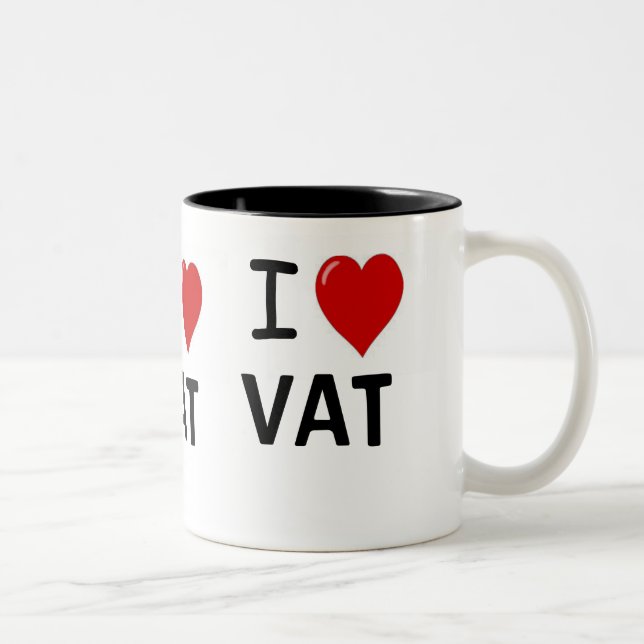 I versah VAT-Dreiergruppe Herz VAT I Liebe Liebe Zweifarbige Tasse (Rechts)