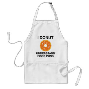 I verstehen Krapfen Nahrungsmittelwortspiele Schürze
