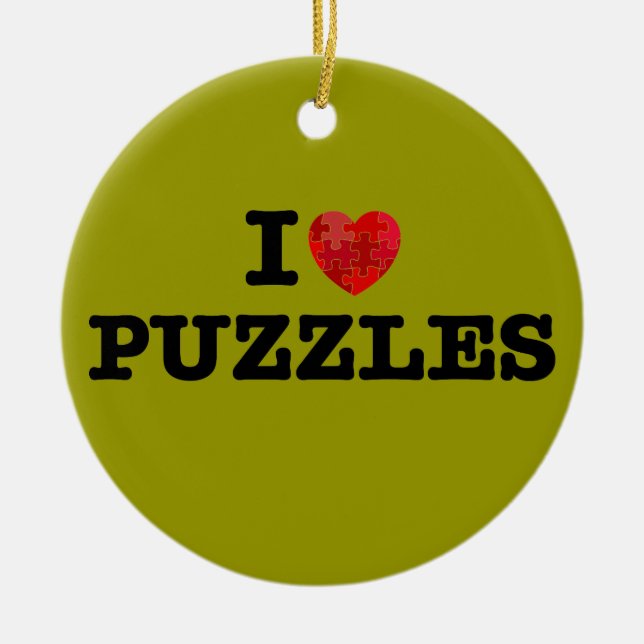 I verwirrt Liebe Verzierung Keramik Ornament (Vorne)