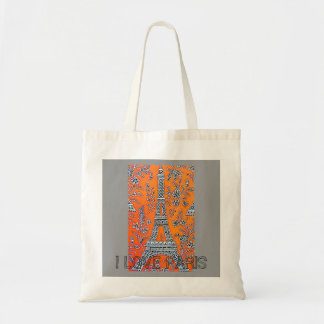 I Vintage Reise-Tasche Liebe-Paris Tragetasche
