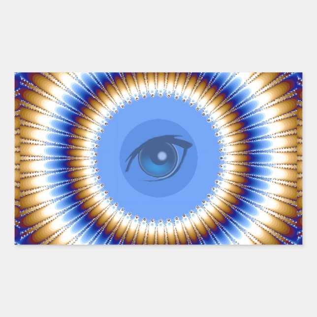 I Vision Rechteckiger Aufkleber (Vorderseite)