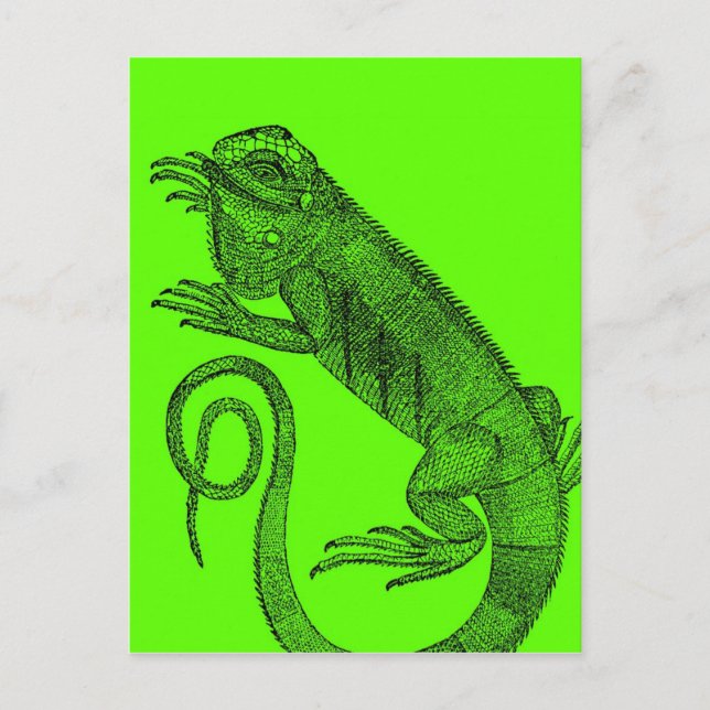 I Wanna Iguana Postkarte (Vorderseite)