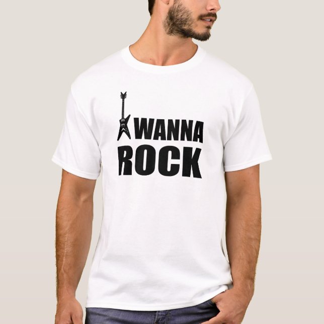 I Wanna Rock T-Shirt (Vorderseite)