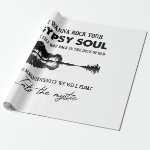 I Wanna Rock Your Sinti und Roma Soul Hippie Guita Geschenkpapier