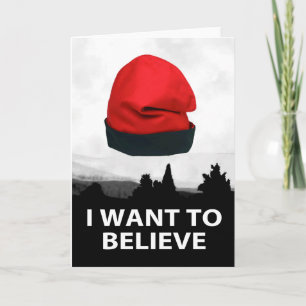 I want to believe - katalanische Mütze Karte
