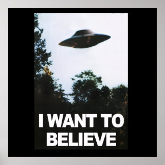 I want to believe poster