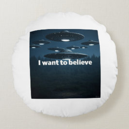 I want to believe rundes kissen