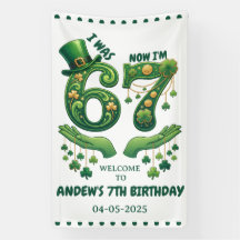 I Was 6 Now I’m 7 St. Patrick’s Day Boy Birthday