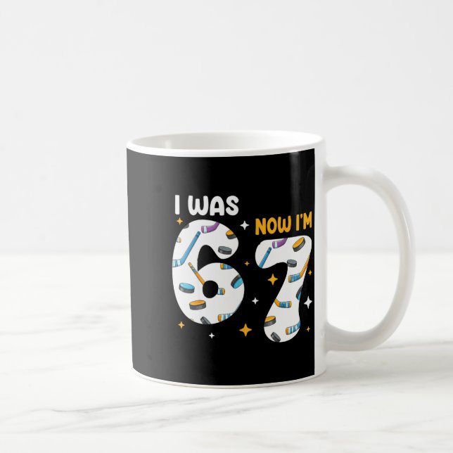 I Was 6 Now Im 7 Hockey Birthday  Kaffeetasse (Rechts)