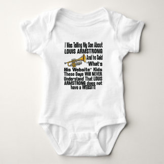 I Was Telling My Son About Louis Armstrong Baby Strampler