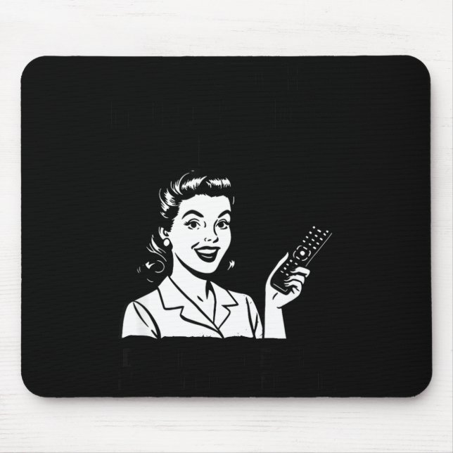 I Watch Murder Shows To Relax Funny Retro True Cri Mousepad (Vorne)