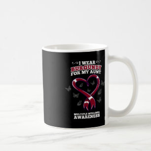 I Wear Burgundy Aunt Multiple Myeloma Awareness Bl Kaffeetasse
