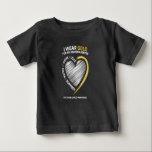 I Wear Gold For My Granddaughter Childhood Baby T-shirt<br><div class="desc">Ideal gift on Back to School,  Graduation,  Birthday,  Travel,  Reunion,  Christmas,  or any Special Occasion</div>