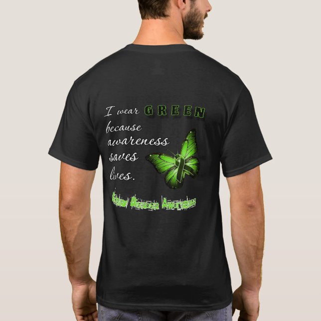 I Wear Green – Kidney Disease Awareness shirt (Rückseite)