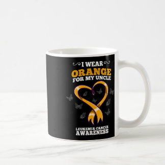 I Wear Orange Uncle Leukemia Cancer Awareness Bloo Kaffeetasse