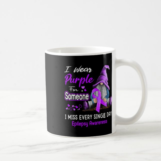 I Wear Purple For Epilepsy Awareness  Kaffeetasse (Rechts)