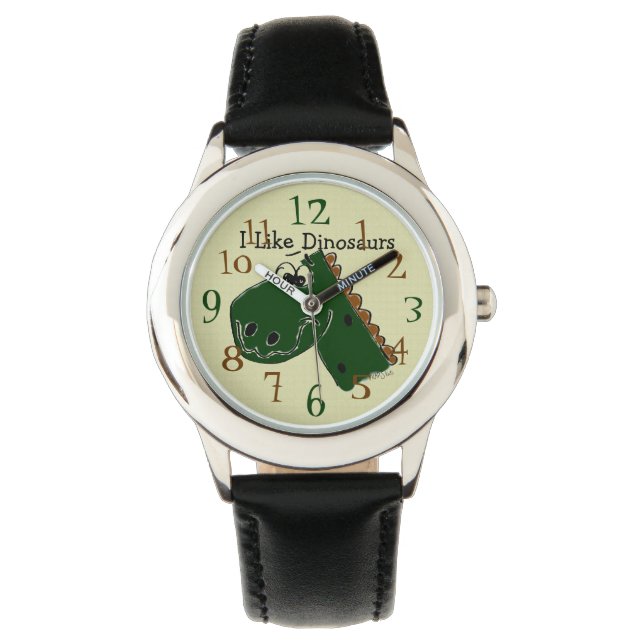 i Wie Dinosaurier Armbanduhr (Vorderseite)