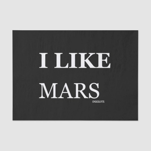 i wie Mars Schokolade Seidenpapier (Vorderseite)
