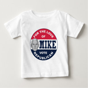 I-WIE-MIKE-BUTTON-REPUBLIKANISCH BABY T-SHIRT