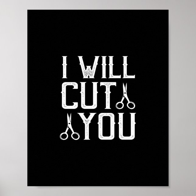 i will cut you poster (Vorne)