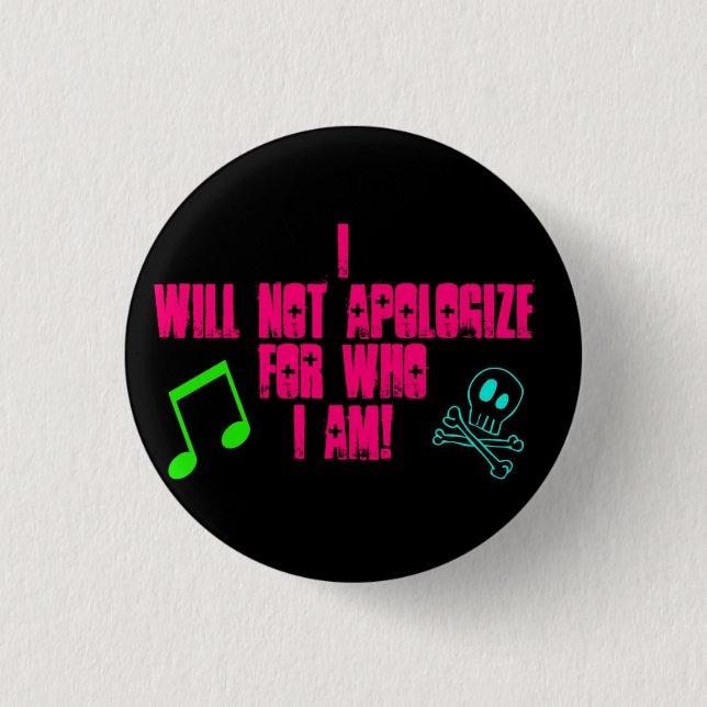 I will not... button (Vorderseite)
