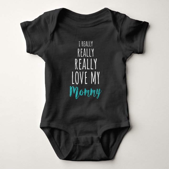 I wirklich wirklich wirklich Liebe mein Mama| Chic Baby Strampler (Vorderseite)