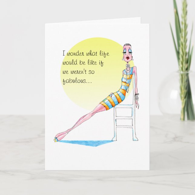 I wonder what life would be like dankeskarte (Vorderseite)