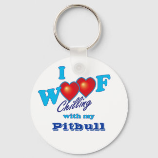 I Woof Pitbull Schlüsselanhänger