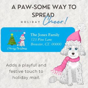 I Woof you a fröhlich Christmas Niedlich Poodle Ho