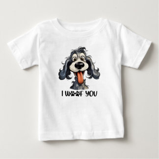 I Woof You Funny Dog Sublimierung Baby T-shirt