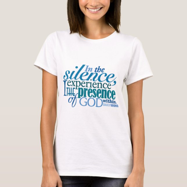 <i>Word® quotidien</i> T-shirt de "silence" (Devant)